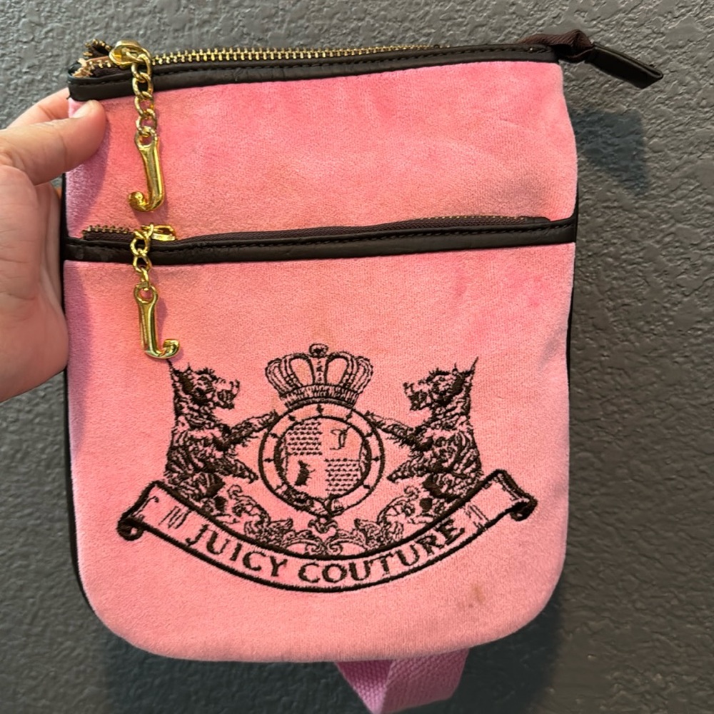 💗💕💓🐶🤎 juicy couture inspired, pink Crossbody bag